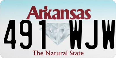 AR license plate 491WJW