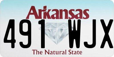 AR license plate 491WJX