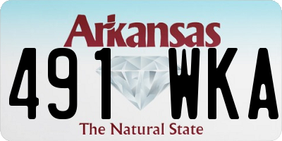AR license plate 491WKA