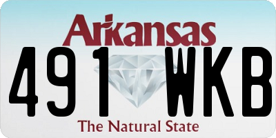 AR license plate 491WKB