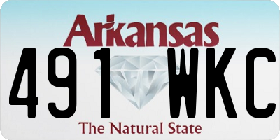 AR license plate 491WKC
