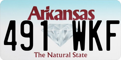 AR license plate 491WKF