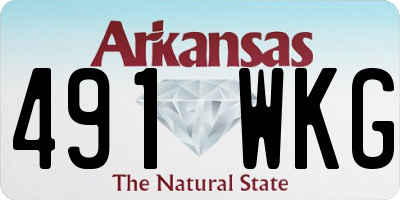 AR license plate 491WKG