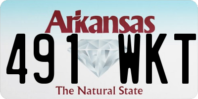 AR license plate 491WKT