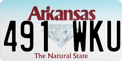 AR license plate 491WKU