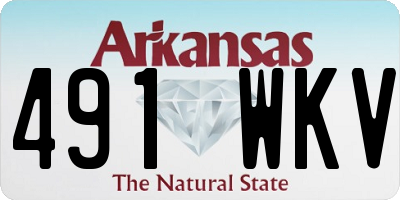 AR license plate 491WKV