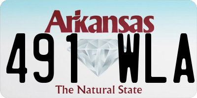 AR license plate 491WLA