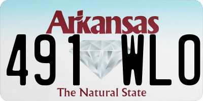 AR license plate 491WLO