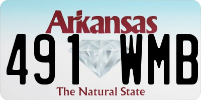 AR license plate 491WMB
