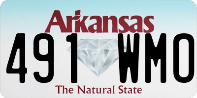 AR license plate 491WMO