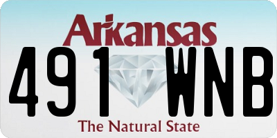 AR license plate 491WNB