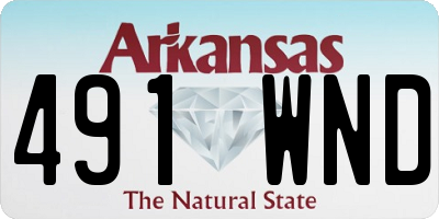 AR license plate 491WND