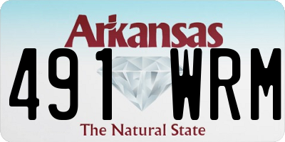 AR license plate 491WRM