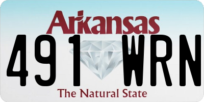 AR license plate 491WRN