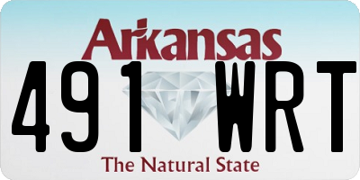 AR license plate 491WRT