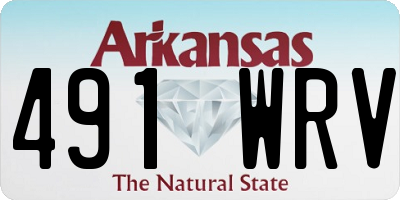 AR license plate 491WRV