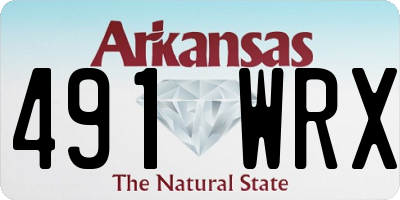 AR license plate 491WRX