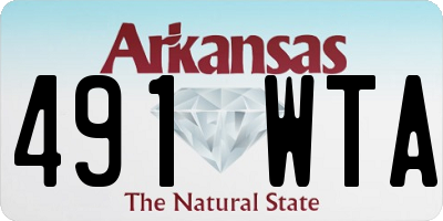 AR license plate 491WTA