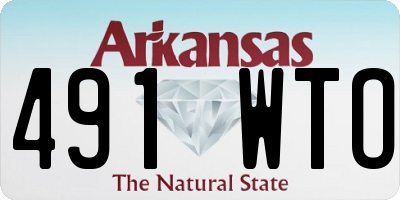 AR license plate 491WTO