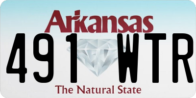 AR license plate 491WTR