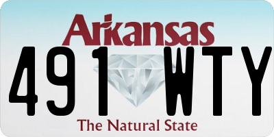 AR license plate 491WTY