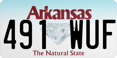 AR license plate 491WUF