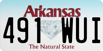 AR license plate 491WUI