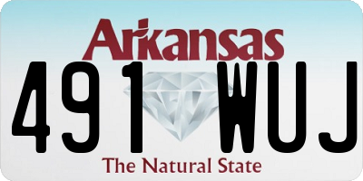 AR license plate 491WUJ