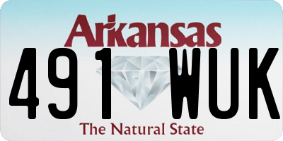 AR license plate 491WUK