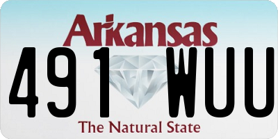 AR license plate 491WUU