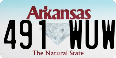 AR license plate 491WUW