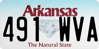 AR license plate 491WVA