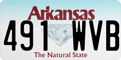 AR license plate 491WVB