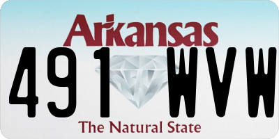 AR license plate 491WVW