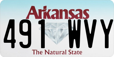 AR license plate 491WVY