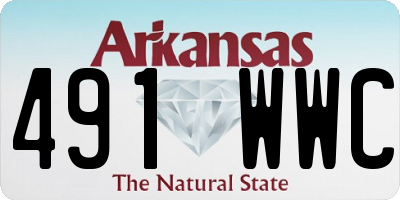 AR license plate 491WWC