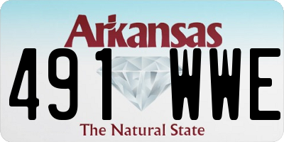 AR license plate 491WWE