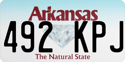 AR license plate 492KPJ