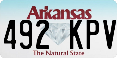 AR license plate 492KPV