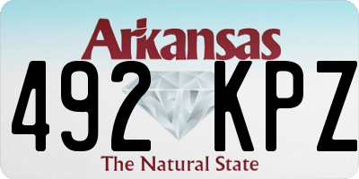 AR license plate 492KPZ