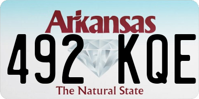 AR license plate 492KQE