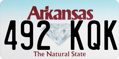 AR license plate 492KQK