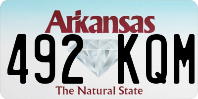 AR license plate 492KQM