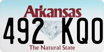 AR license plate 492KQO