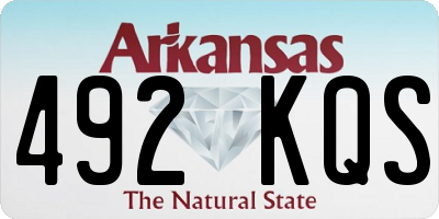 AR license plate 492KQS