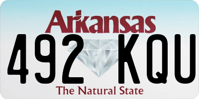 AR license plate 492KQU