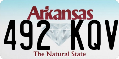 AR license plate 492KQV