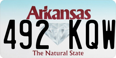AR license plate 492KQW