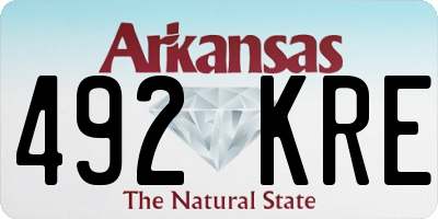 AR license plate 492KRE