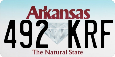 AR license plate 492KRF